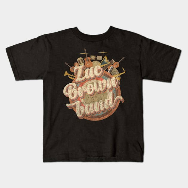 Typo Retro Style Fan Art Design Zac Brown Band Kids T-Shirt by kumurkumur